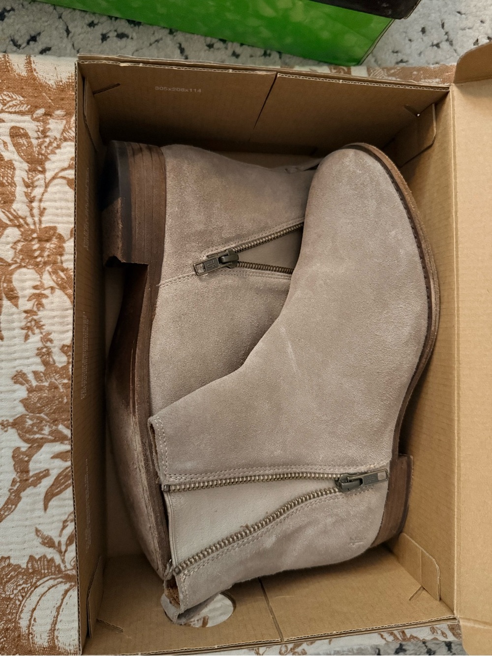 Frye Women's Suede Side-Zip Ankle Boots in Taupe